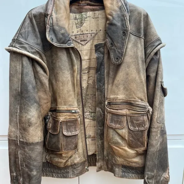 Men’s vintage leather jacket