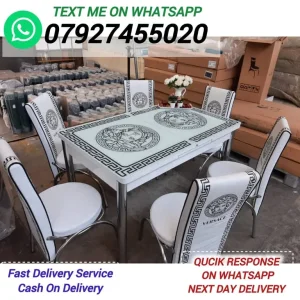 Extended Dining Table with 4 or 6 Chairs - Image 2