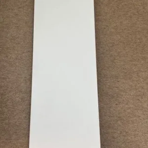 Ikea Ekby Tony floating wall shelf with Ekby Bjarnum brackets white