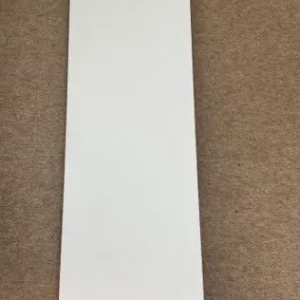 Ikea Ekby Tony floating wall shelf with Ekby Bjarnum brackets white