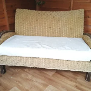 Small Wood Sofa for Garden or Conservatory - Image 2