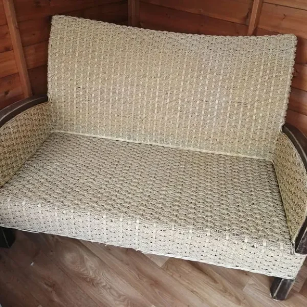 Small Wood Sofa for Garden or Conservatory