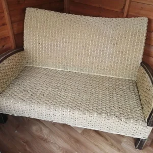 Small Wood Sofa for Garden or Conservatory