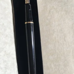 Vintage metal fountain pen with palladium cap