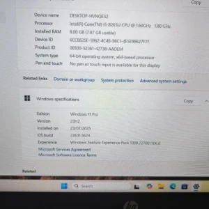 HP ProBook 15.6 inch Core i5 / 8gb ram / 256gb SSD Nvida Dedicated Graphics - Image 2