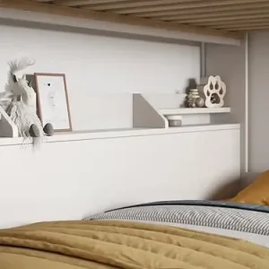 🛏 Flair Slick Staircase Bunk Bed with Storage – White - Image 7
