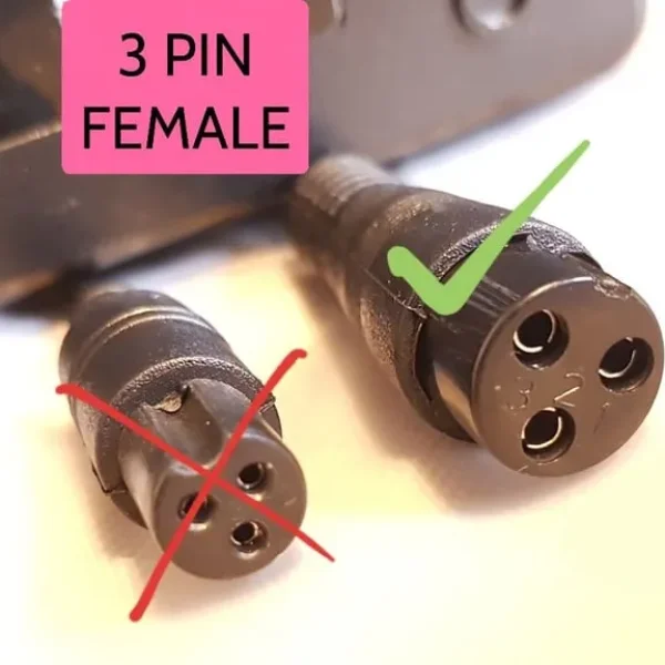 3 PIN 54.6V FEMALE Battery Charger for Ebike or Escooter