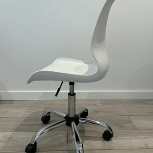 simple white desk chair - Image 4