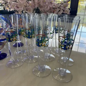 Large Collection Of Vintage Royal Caribbean Cocktail / Mocktail Glasses - (33 Glasses/3 Sets) - Image 2