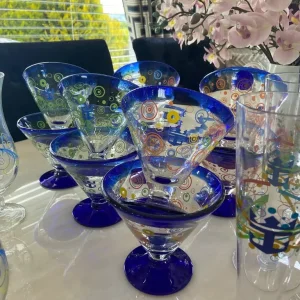 Large Collection Of Vintage Royal Caribbean Cocktail / Mocktail Glasses - (33 Glasses/3 Sets) - Image 3