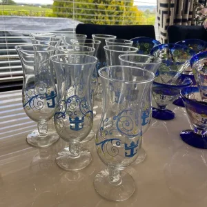 Large Collection Of Vintage Royal Caribbean Cocktail / Mocktail Glasses - (33 Glasses/3 Sets) - Image 4
