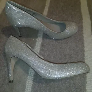 Next size 8 extra wide stiletto glitter shoes - Image 2