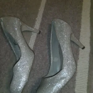 Next size 8 extra wide stiletto glitter shoes