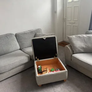 Sofa, love seat and footstool - Image 3
