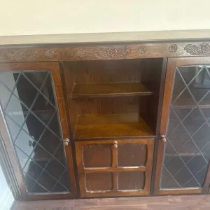 dark brown storage cupboard - Image 2