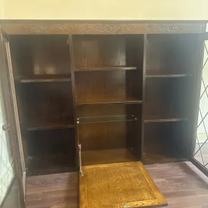 dark brown storage cupboard - Image 4