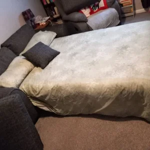 Sofa Bed and Chair - Grey - Image 2