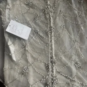 Enzoani size 14 ivory silver wedding bolero - Image 5