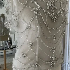 Enzoani size 14 ivory silver wedding bolero
