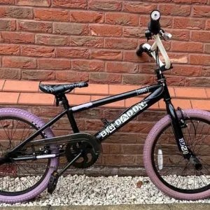 Rooster Big Daddy BMX Bike Black Purple 20inch Wheels