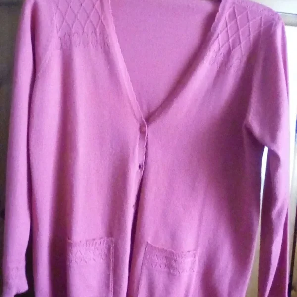 Ladies Orange Cardigan