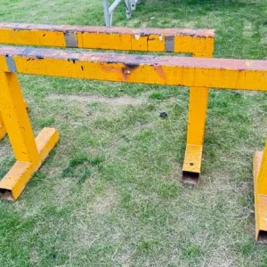 2No. Heavy duty Steel trestles 2Te WWL - Image 2