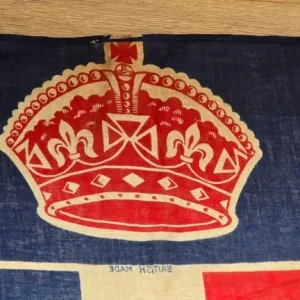 1900s Union Jack Banner with Royal Crown - Image 2