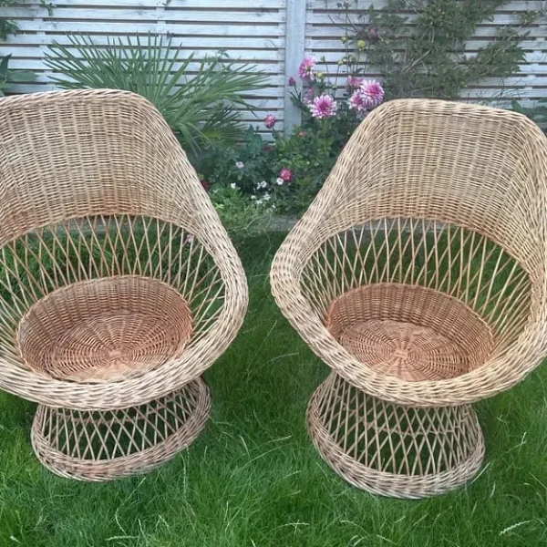 Vintage wicker chairs