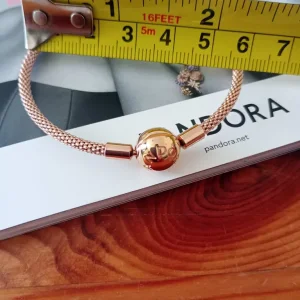 Pandora rose gold plated bracelet 14ct - Image 2