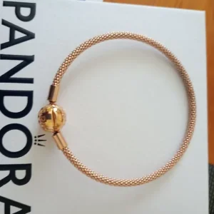 Pandora rose gold plated bracelet 14ct