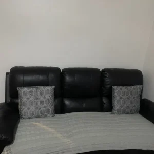 3-seater leather sofa - Image 2