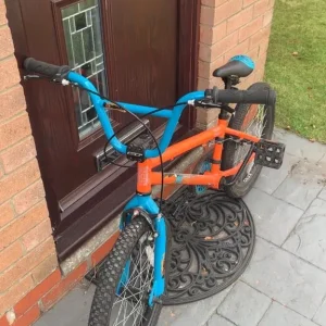 Kids BMX Bike, Orange & Blue - Image 5