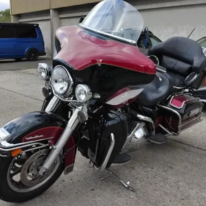 2005 Harley Davidson FLHTCUI Electra Glide 1450 Red Black, 29k miles - Image 3