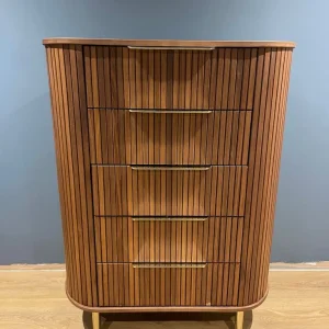 Mid-century Modern Walnut Veneer Chest of Drawers
