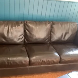 Leather armchair sofa