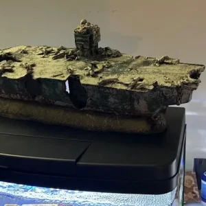 WW2 Aircraft Carrier Fish Tank Ornament