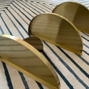 3 x gold wall shelf – great condition - Image 4
