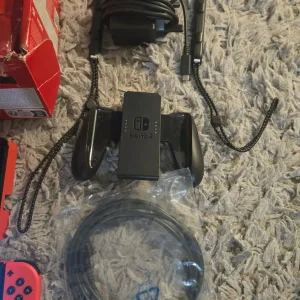 Nintendo Switch OLED Red Mario Edition with 2 games - Image 3