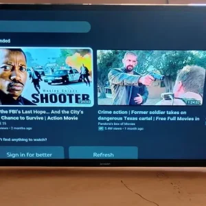 32 inches Sharp Smart TV with remote and stand - Image 3