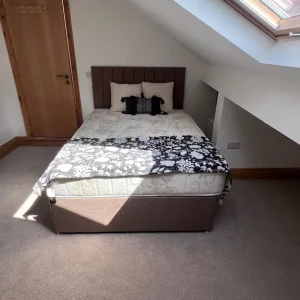 Bedroom with en suite in a Victorian house