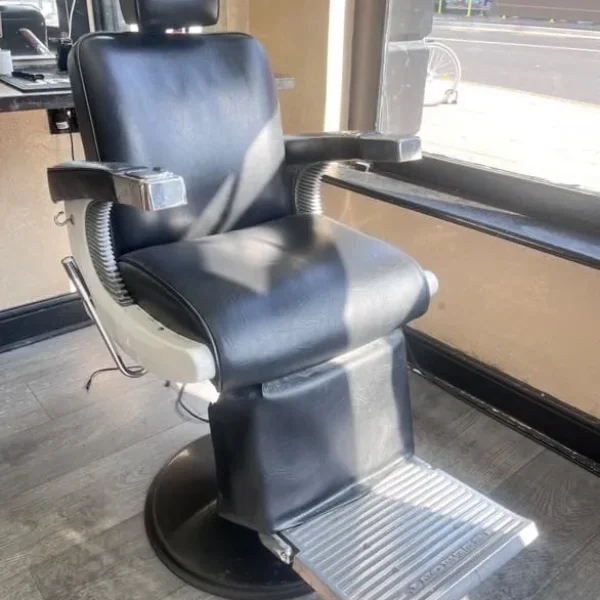 Black vintage Belmont barber chairs x3