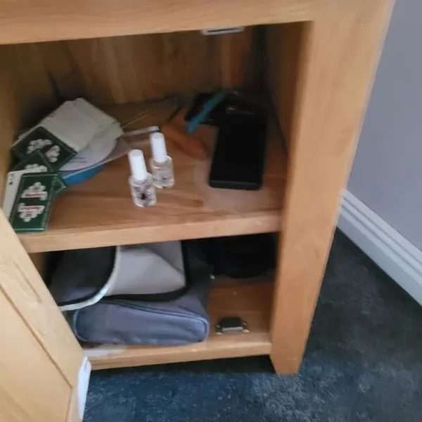 Solid oak draw