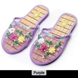 Womens beaded slippers - Image 2
