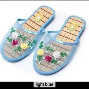 Womens beaded slippers