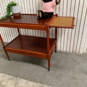 Tea trolley with one drawer and pull-out shelf - Image 4