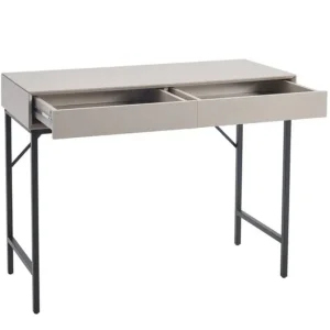 Office desk beige cream black - Image 2