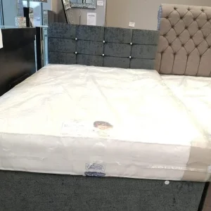 Small Double Divan Bed with Mattress – Ready to Use, No Assembly