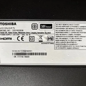 Toshiba 32” Freeview TV - Image 3