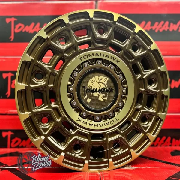 Tomahawk Yakama Swamper 17” Satin Bronze Wheels – 8x17, PCD 5×120