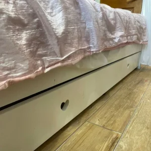 White Wooden Single Bed - Image 4